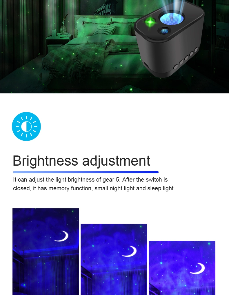 Nebula Sky Projector /Atmosphere Light/LED/USB/Water Pattern Lamp/Bed