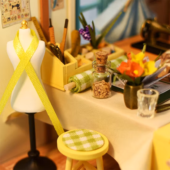 선물용 LED 조명이 있는 맞춤형 DIY 하우스 수제 인형 집